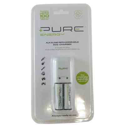 Pure Energy Edc2-eu Carga Pilas Alcali 2x Aaaaa